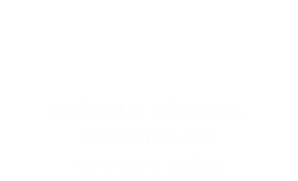 KAPSULA OBOJENA KLOROFILOM (prirodno bojilo)